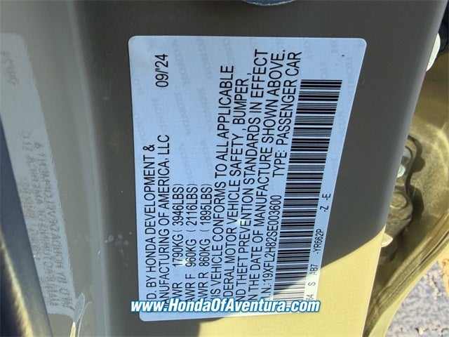 2025 Honda Civic Sport CERTIFIED / LOW MILES