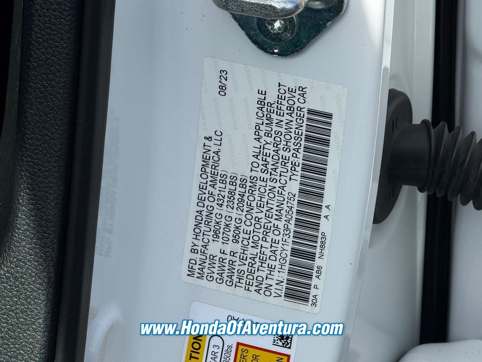 2023 Honda Accord EX - Photo 21