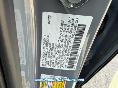 2026 Honda Accord SE