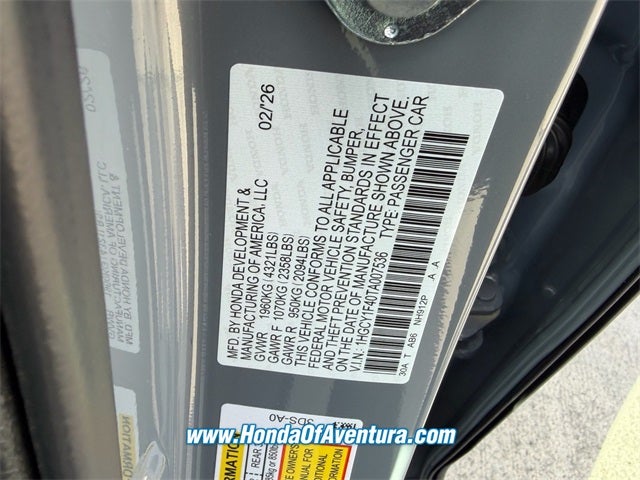 2026 Honda Accord SE