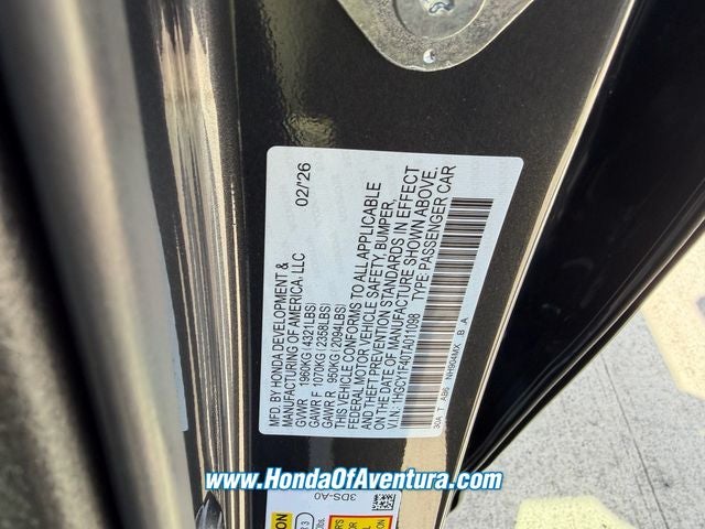 2026 Honda Accord SE