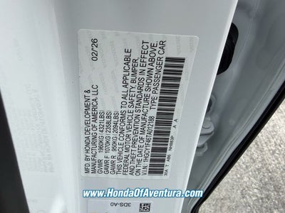 2026 Honda Accord SE