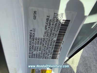 2026 Honda Accord SE