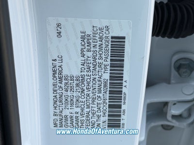 2026 Honda Accord Hybrid EX-L