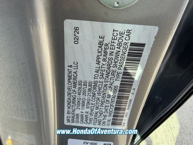 2026 Honda Accord Hybrid Sport-L