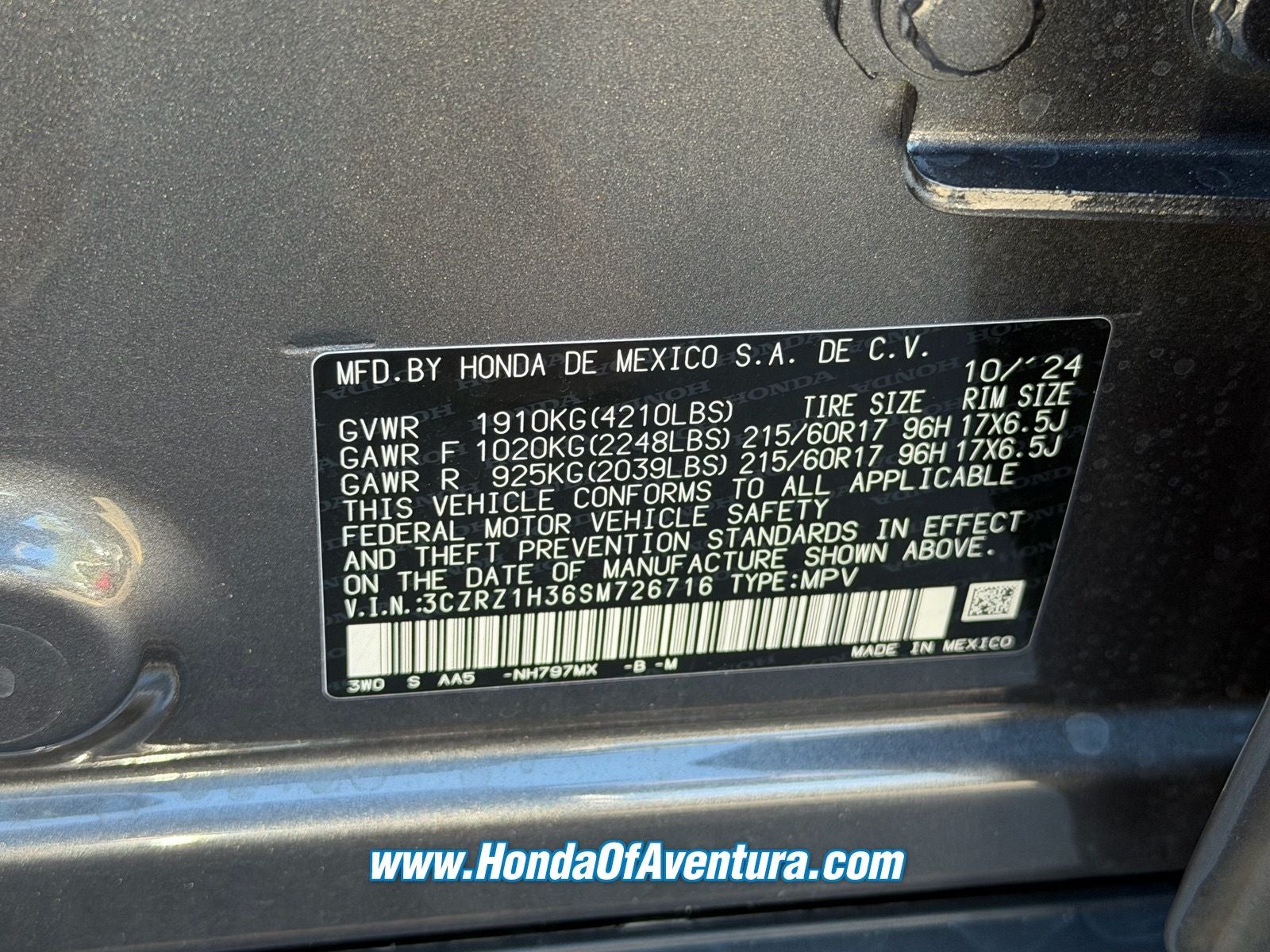 2025 Honda HR-V LX