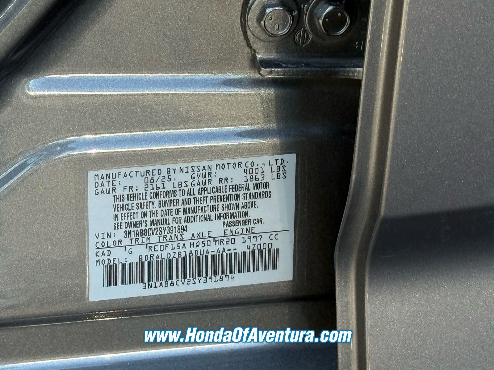 2025 Nissan Sentra SV