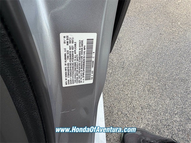 2016 Honda Odyssey Touring