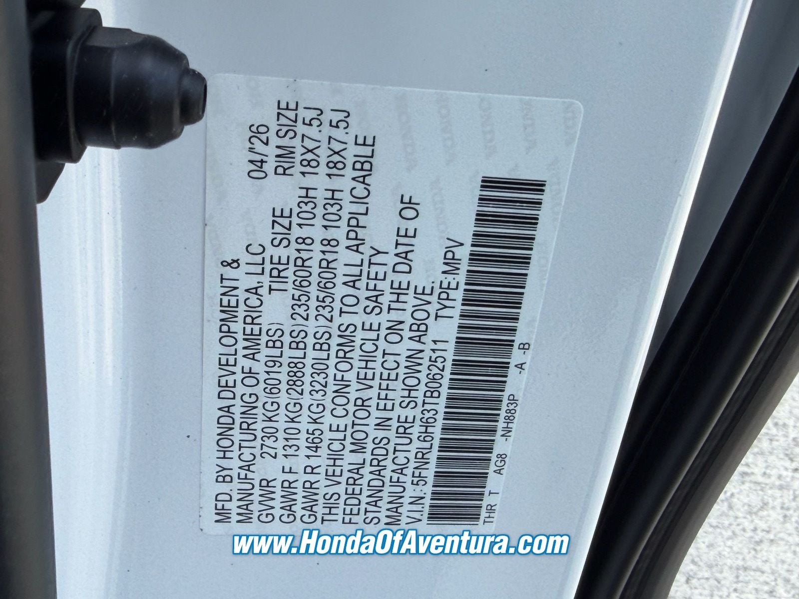 2026 Honda Odyssey EX-L