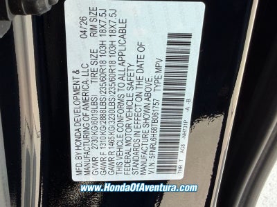 2026 Honda Odyssey EX-L