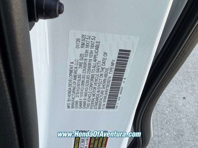 2026 Honda Odyssey EX-L