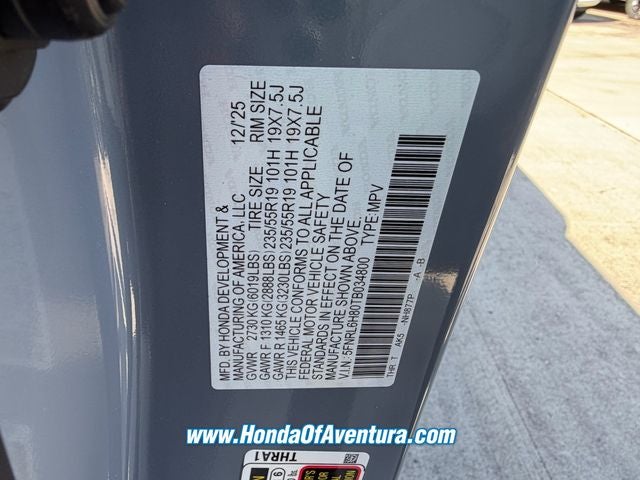 2026 Honda Odyssey Touring