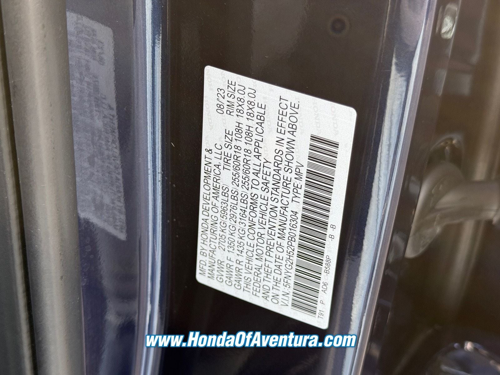 2023 Honda Pilot EX-L 7 Passenger