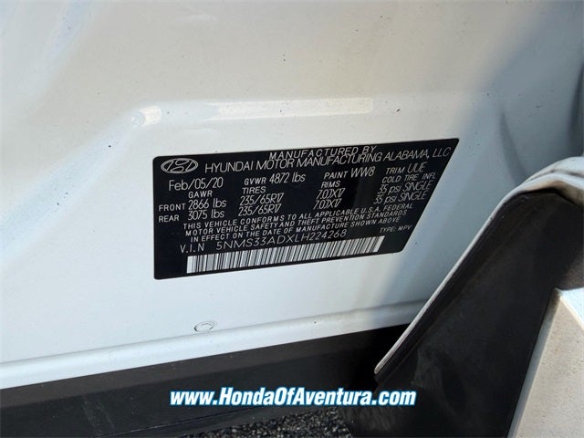 2020 Hyundai Santa Fe SEL