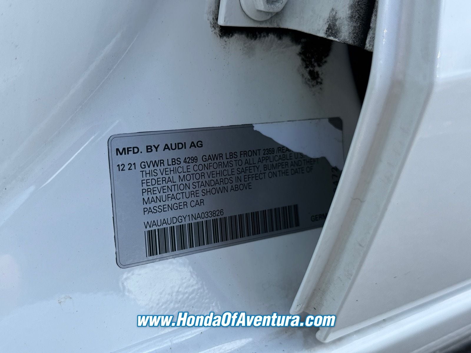 2022 Audi A3 40 Premium FrontTrak