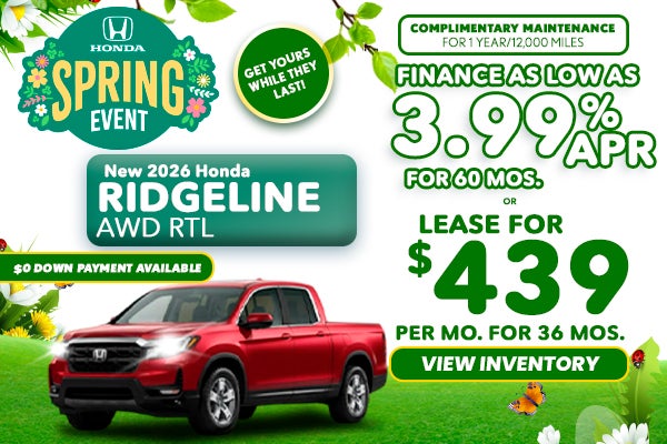 New 2026 Honda Ridgeline