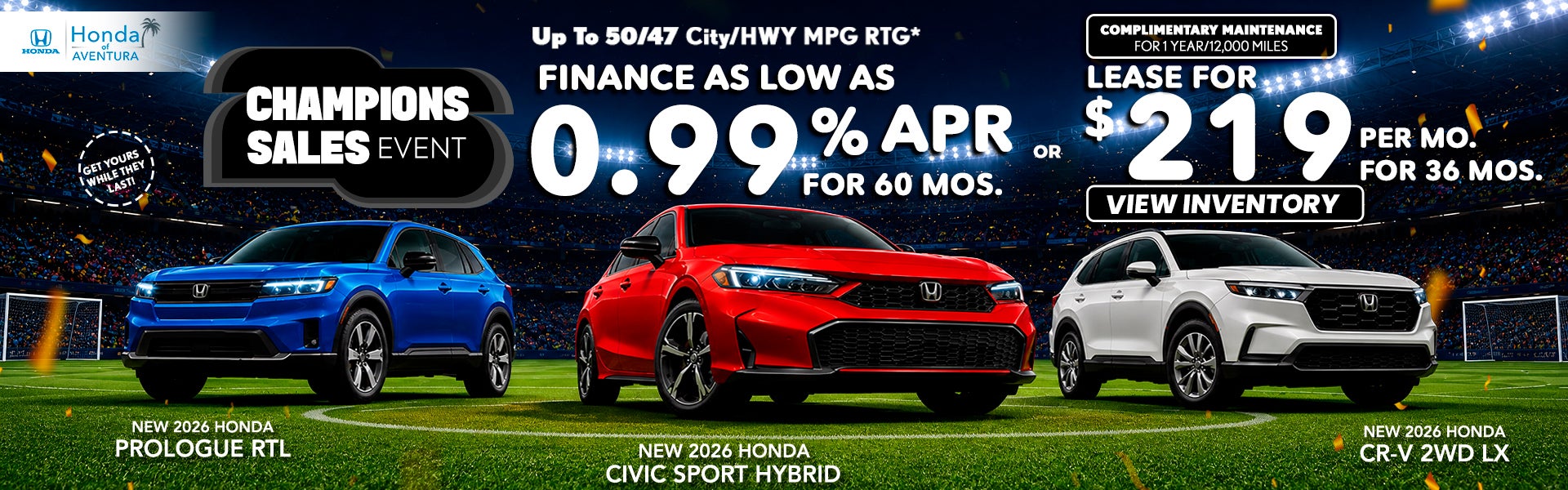 Honda of Aventura Summer Sales Event