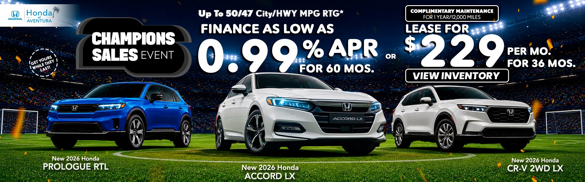 Honda of Aventura Summer Sales Event