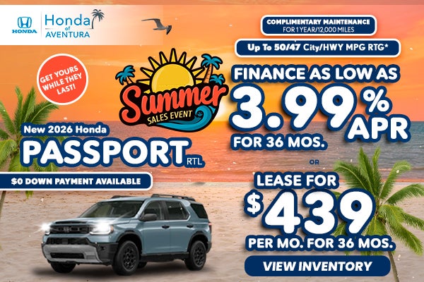 New 2026 Honda Passport