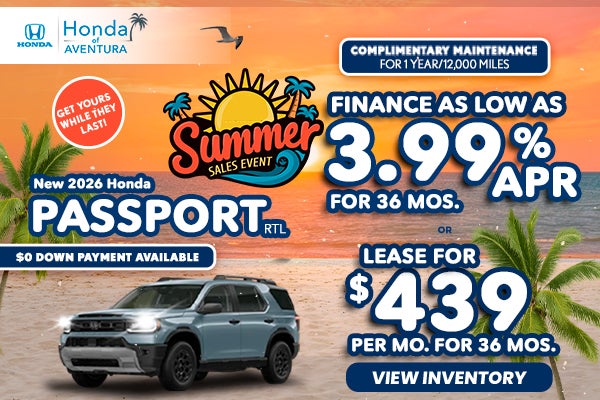 New 2026 Honda Passport