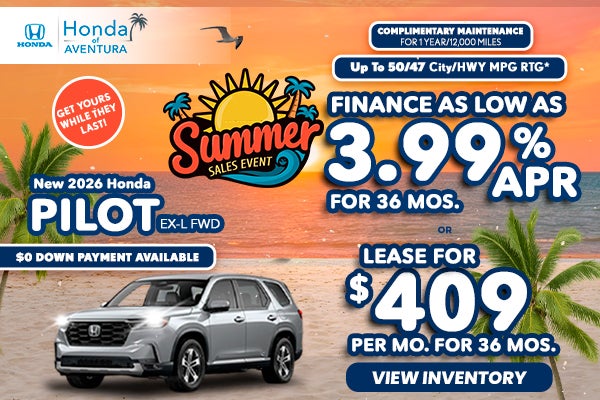 New 2026 Honda Pilot