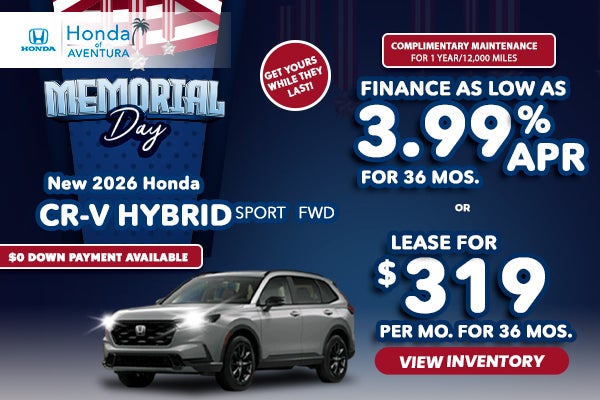 New 2026 Honda CR-V Hybrid