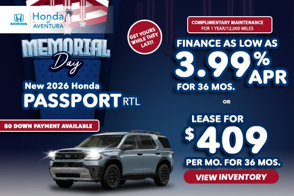 New 2026 Honda Passport