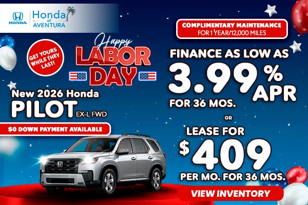 New 2026 Honda Pilot