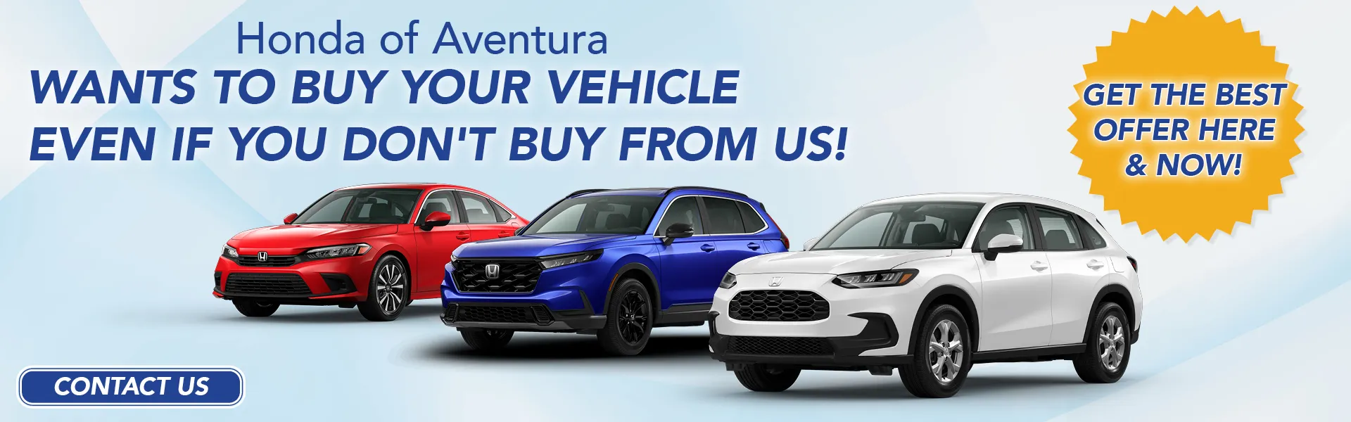 We want to buy your car!